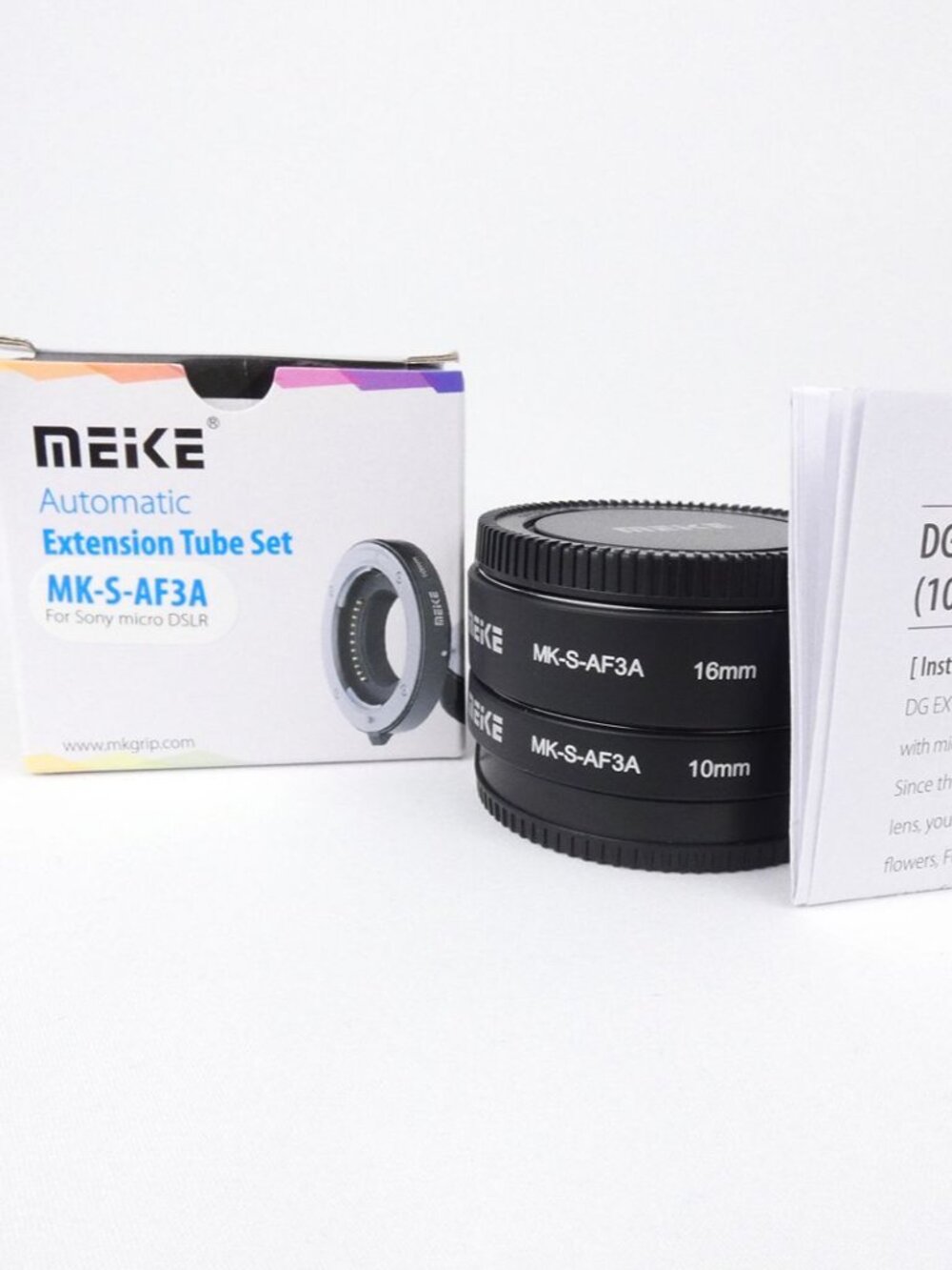 MEIKE MK-S-AF3A Extension Tube Adapter Ring for Sony E Mount 10mm 16mm Macro